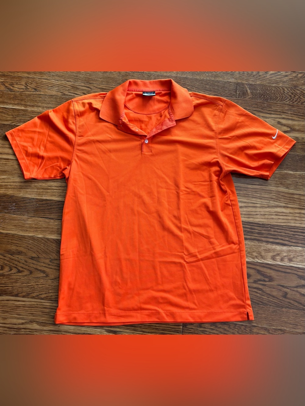 Nike Golf Dri-FIT Polo Mens Medium Orange Performance Golf Shirt